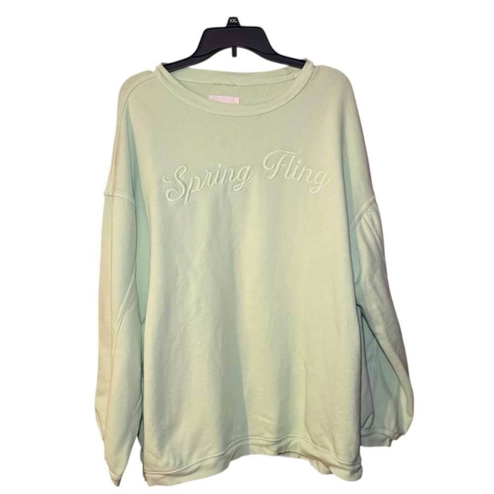 Aerie Lightβ Green 'Spring Fling' Sweatshirt